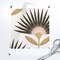 Boho Geo Floral Art Deco Fronds Petals Plants Neutral Modern Black Blush Cream Ivory Custom Removable Wallpaper by Spoonflower Peel & Stick Wallpaper 2FT Wide